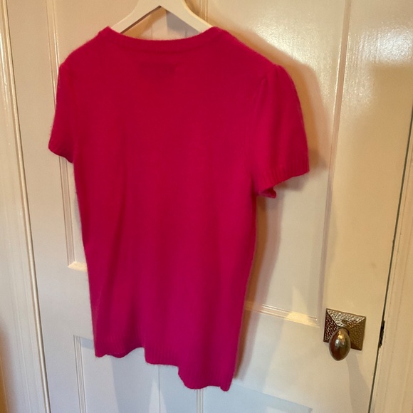 Hot Pink C Wonder short sleeve sweater, L - Picture 6 of 6